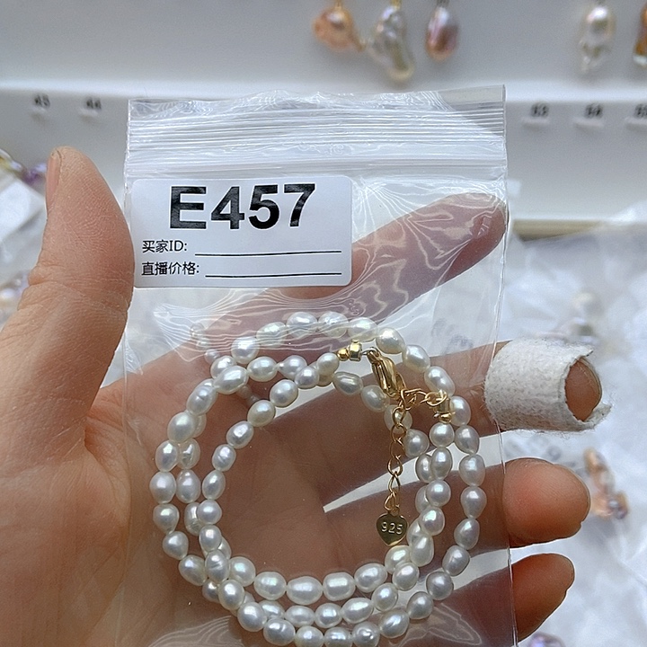 淡水珍珠颈饰银S925镶嵌