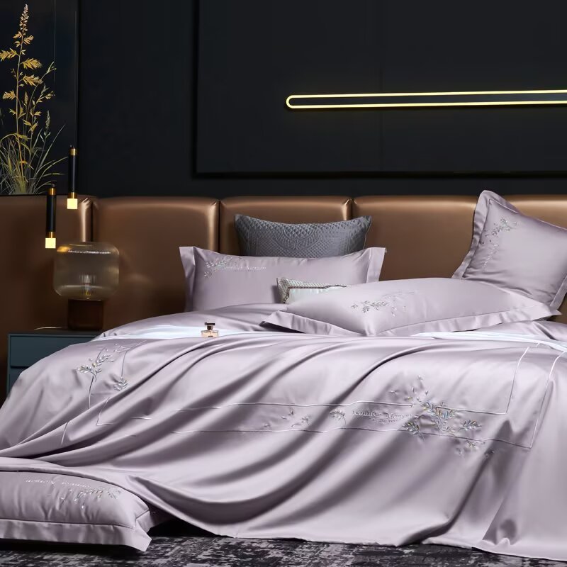 轻奢高级全棉绣花四件套通用主卧室床单被套
