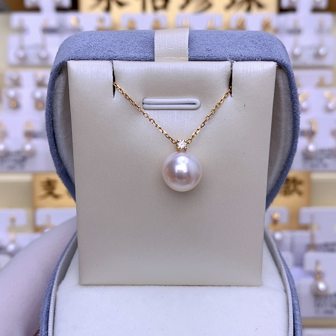 套链18K金镶嵌海水珍珠