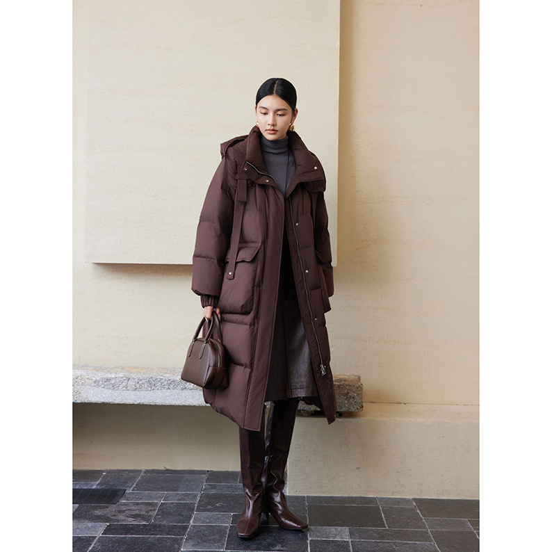 保暖羽绒服女2024冬季新款韩版宽松时尚气质加厚中长款外套243205