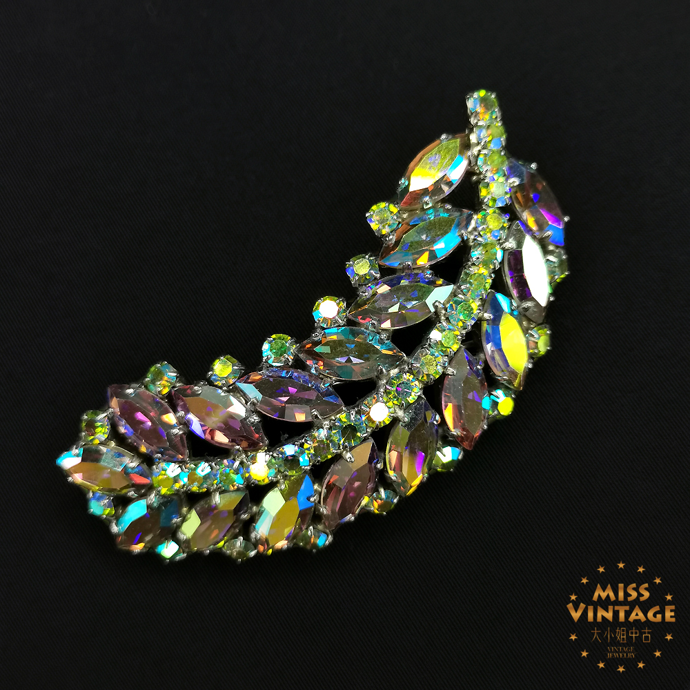 欧美大神原创高定幻彩羽毛胸针[259999-133]