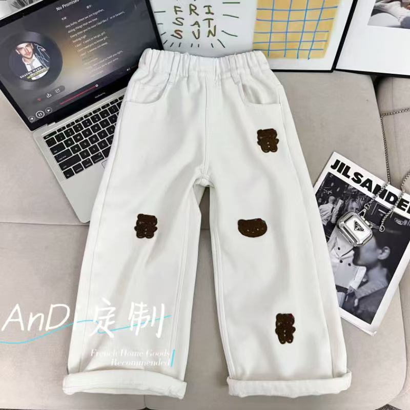 〖ANDI〗安迪秋冬款加厚牛仔裤女童牛仔裤修身百搭5252