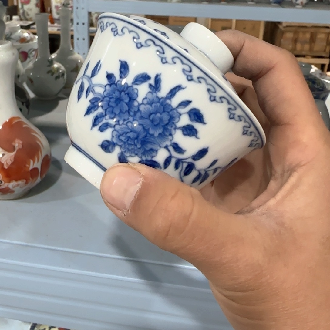 瓷片摆件手绘瓷器全部处理