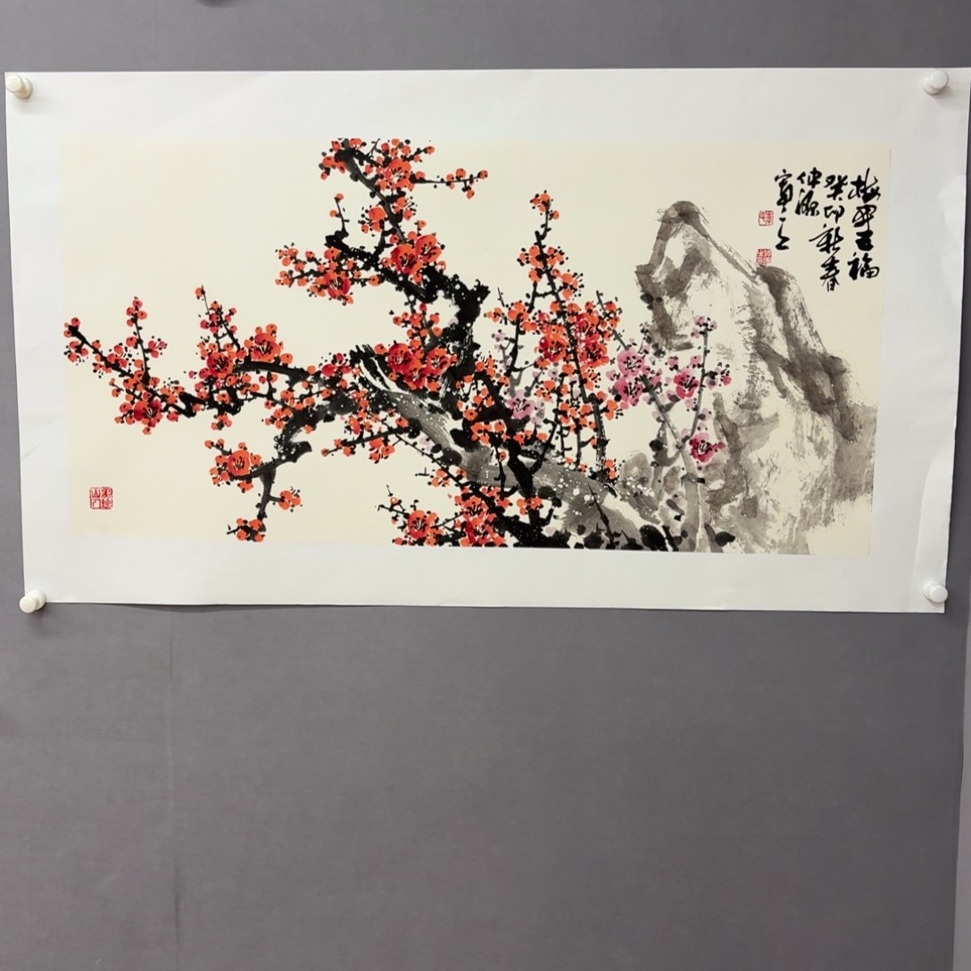 国画艺术家真人手绘