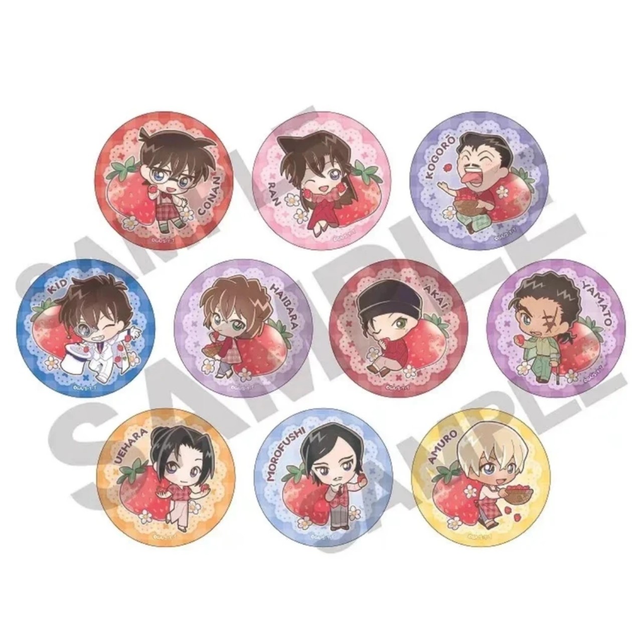 名侦探柯南 草莓系列吧唧立牌 盲盒代拆