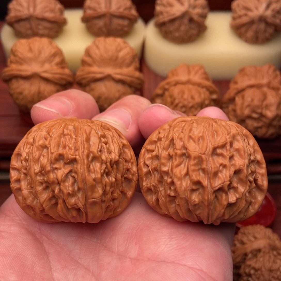 桃核把件山地大正磨43