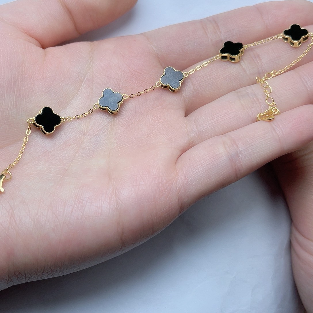 和田玉手链06银S925镶嵌