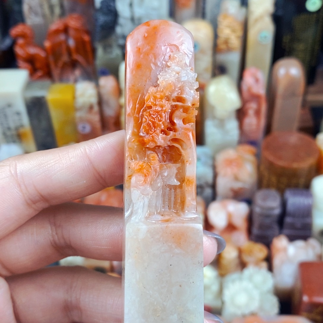 老挝石印石手工篆刻包邮包刻自定义内容