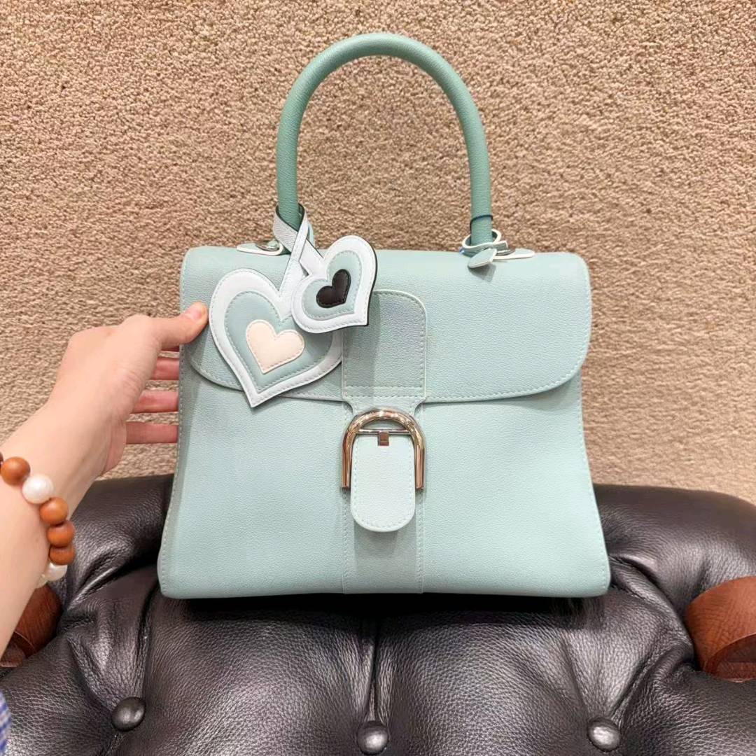 99新 Delvaux/德尔沃 德尔沃/Delvaux 德尔沃 Brillant薄荷绿拼色