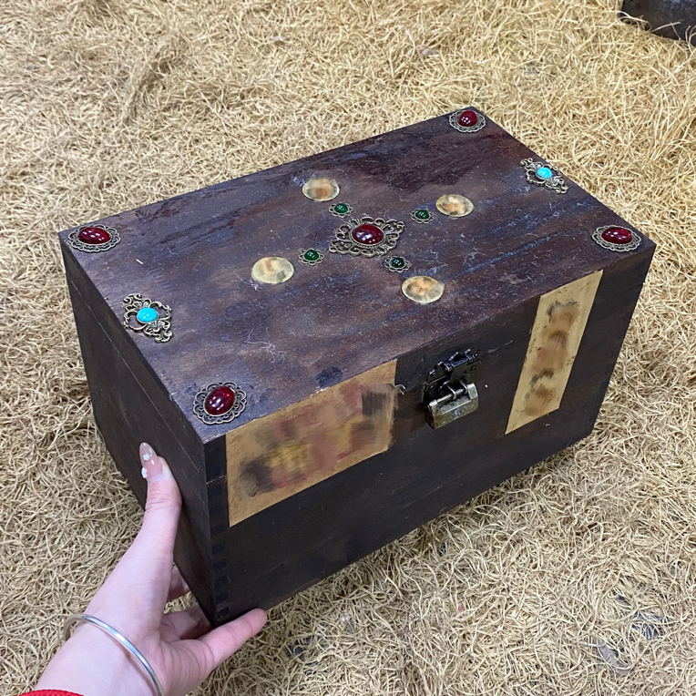 【闪购商品】闷/九送同前木箱摆件复古工艺风