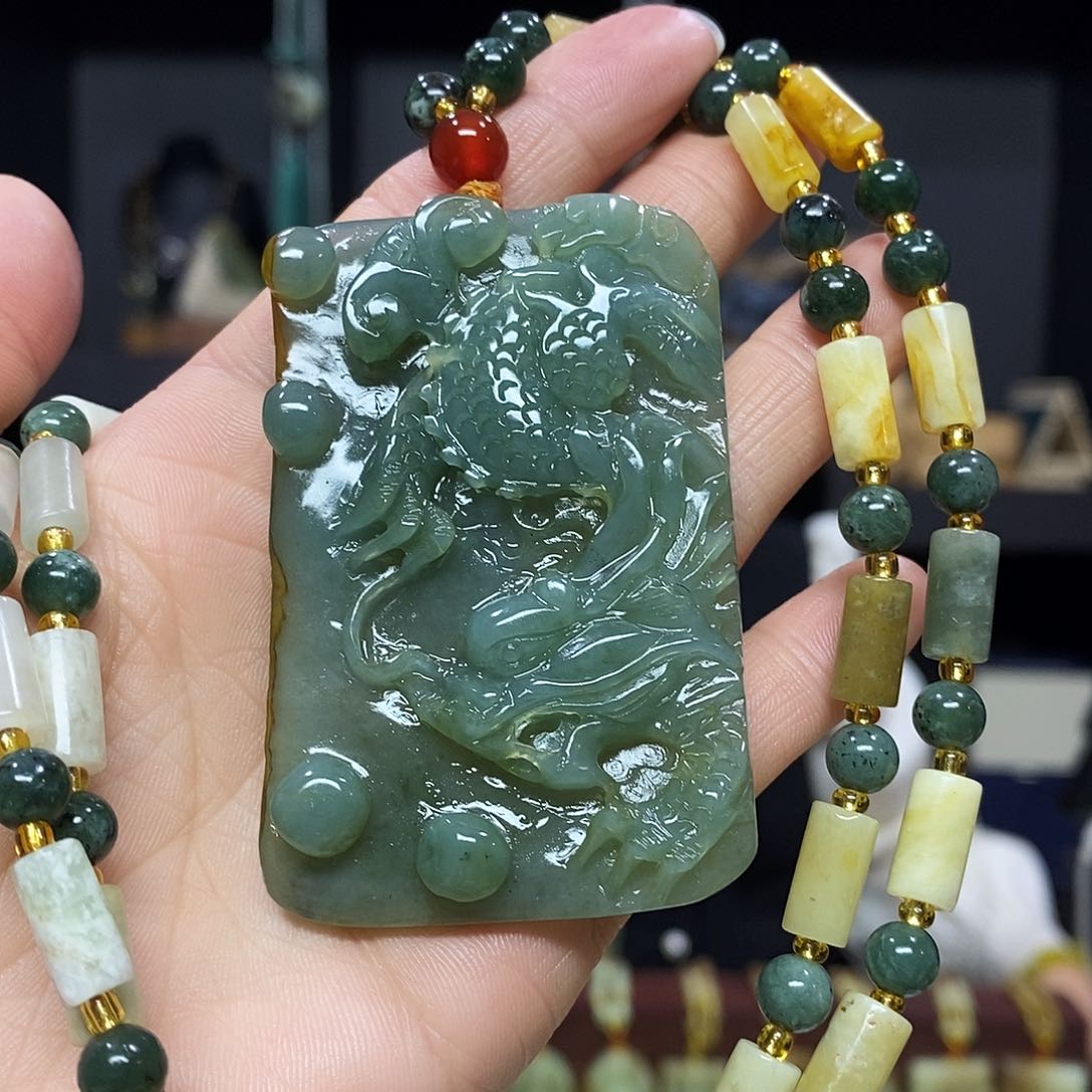 岫玉挂件挂件未镶嵌