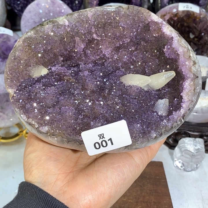 水晶大型摆件（非配饰）未镶嵌方解石