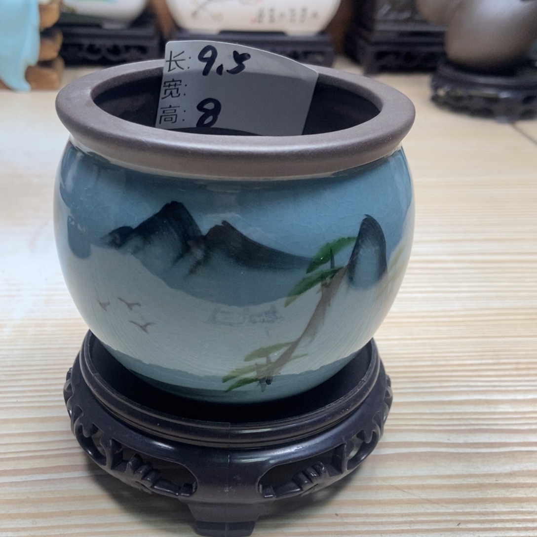 瓷片陶瓷花盆陶瓷艺术
