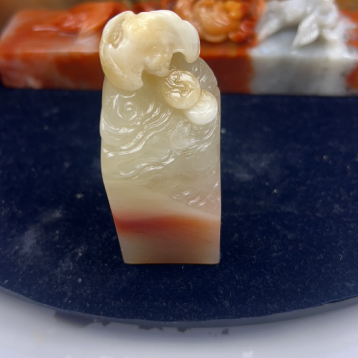 寿山石精品印章福在眼前