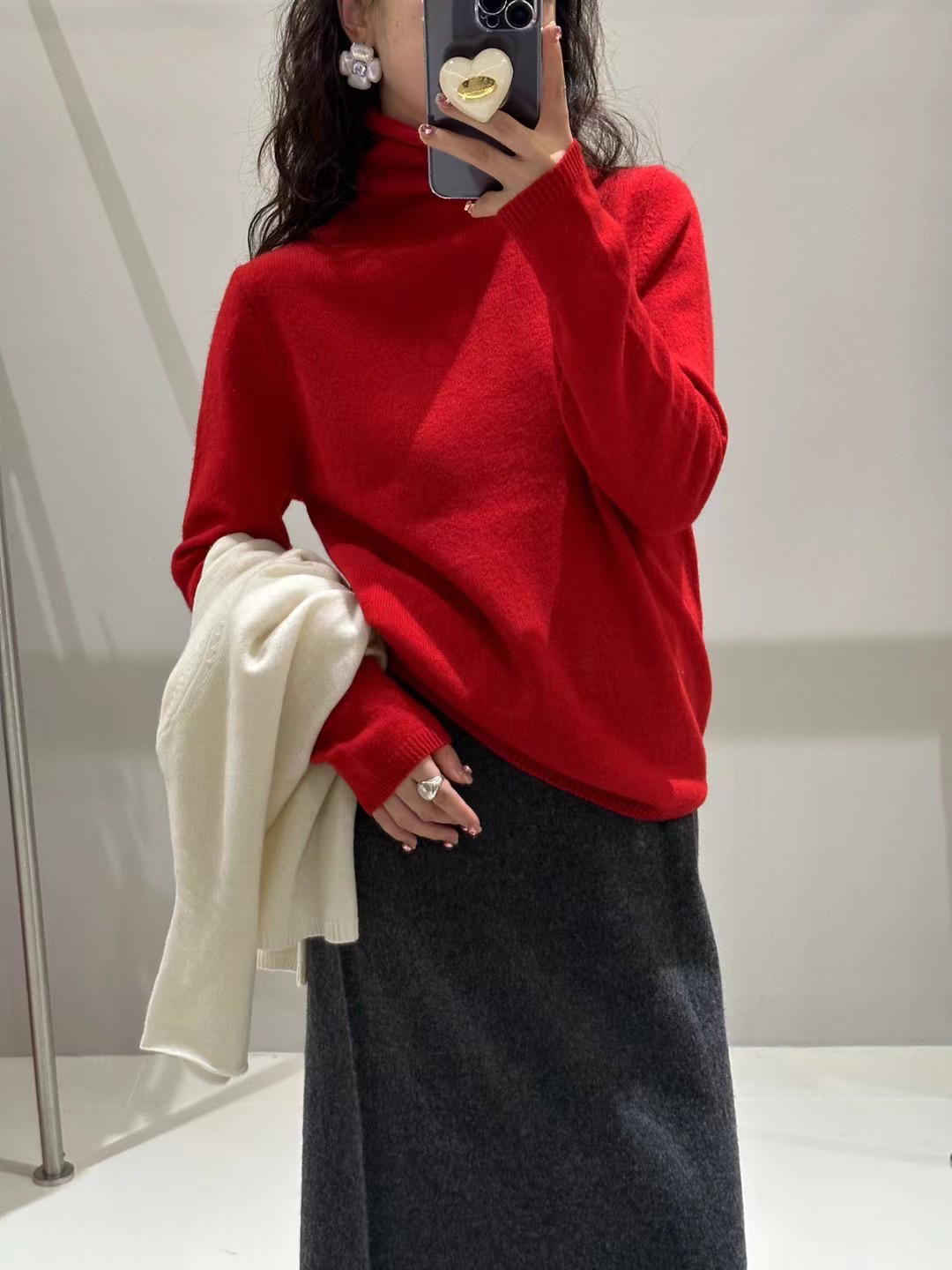 铱莎欧韩爆版全毛高领打底衫