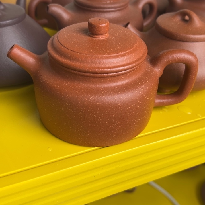 茶壶紫砂红降坡德中230cc