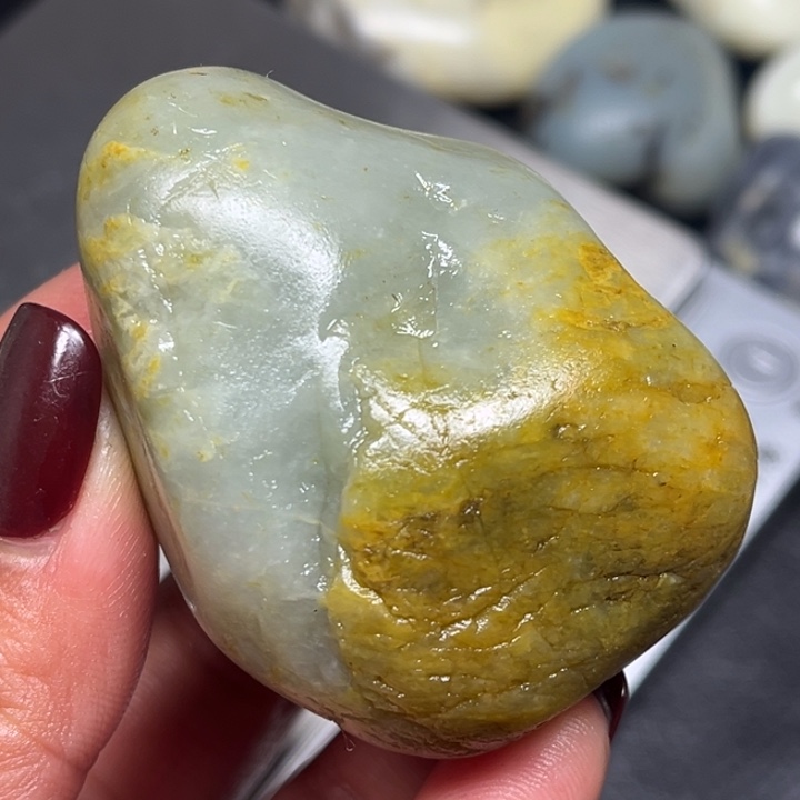 和田玉颈饰9K金镶嵌