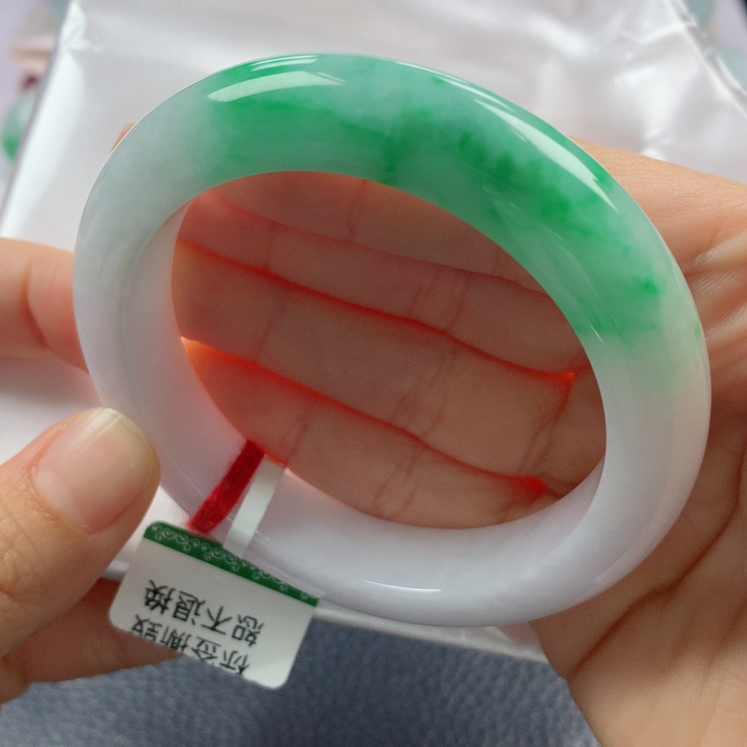 未镶嵌手镯翡翠缅甸天然翡翠A货55.5正