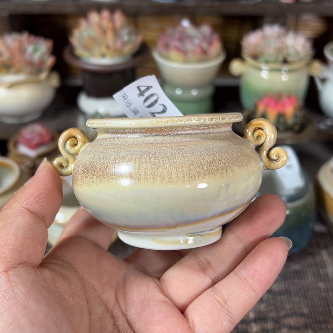 红陶景德镇手工花盆
