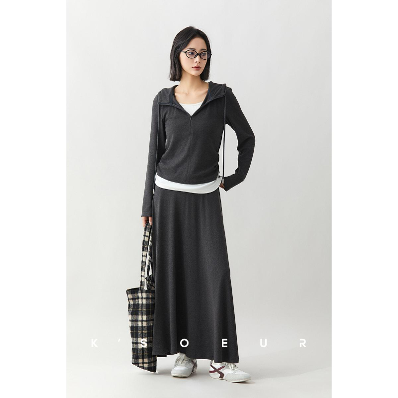 K姐KSOEUR【闭眼入懒人套装】气质大方 脱不掉的休闲半裙套装