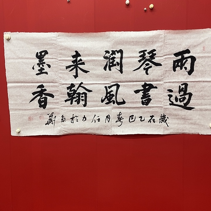 书法任力老师雨过琴书