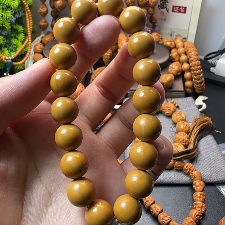 手串/手链橄榄核猴头光珠