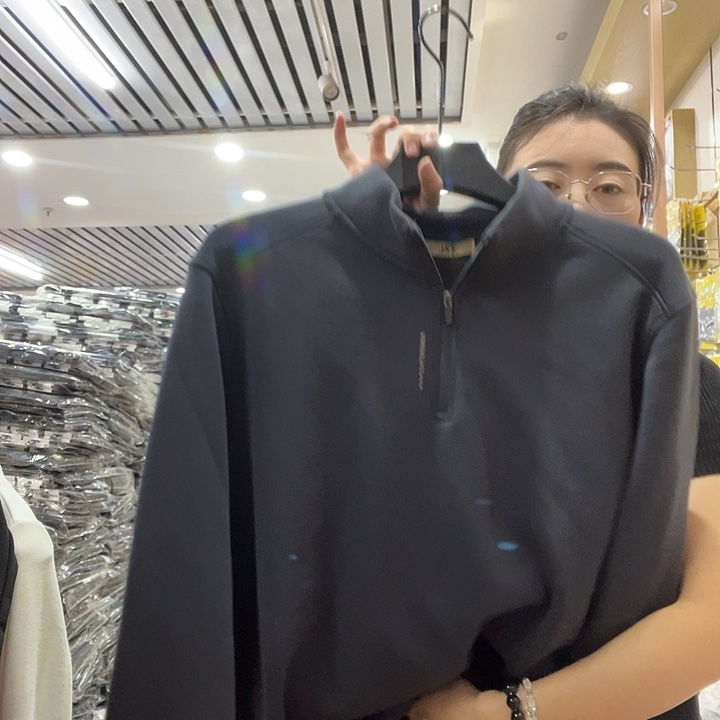 男半拉链2xl深灰色135-160斤