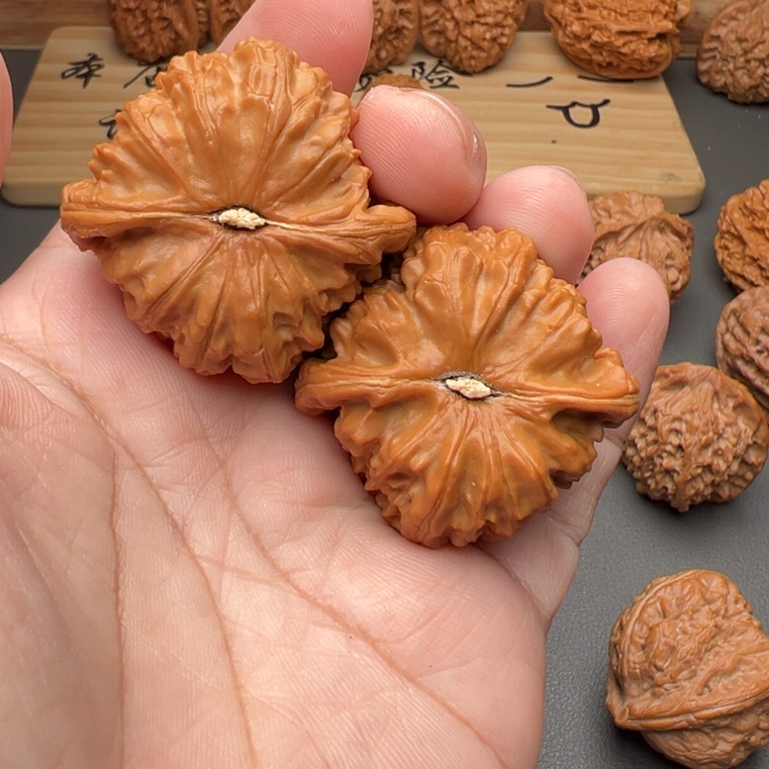 王***生文玩核桃把件白狮子