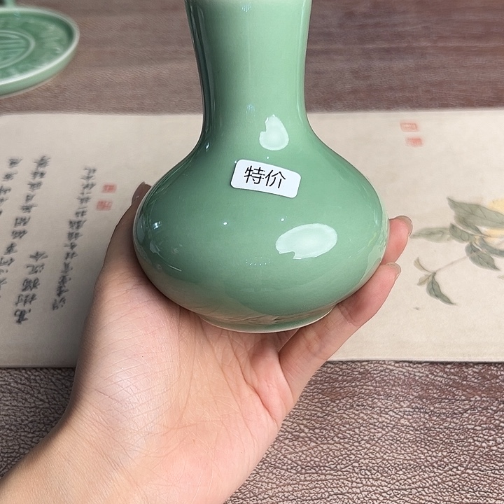 龙泉云间青瓷小米茶器