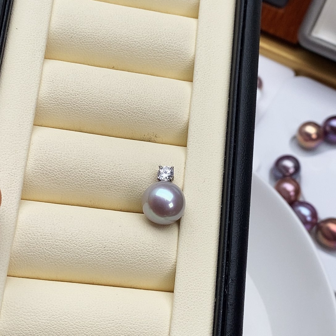 淡水珍珠颈饰银S925镶嵌