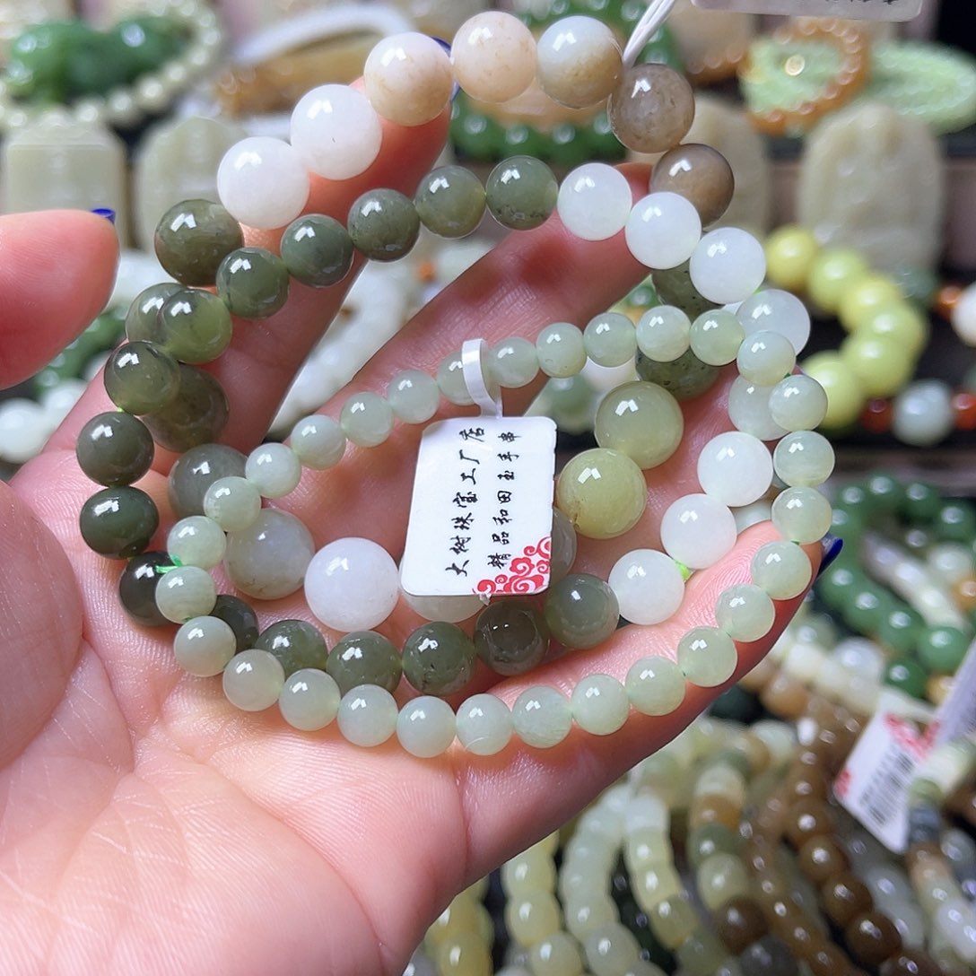 和田玉手链未镶嵌