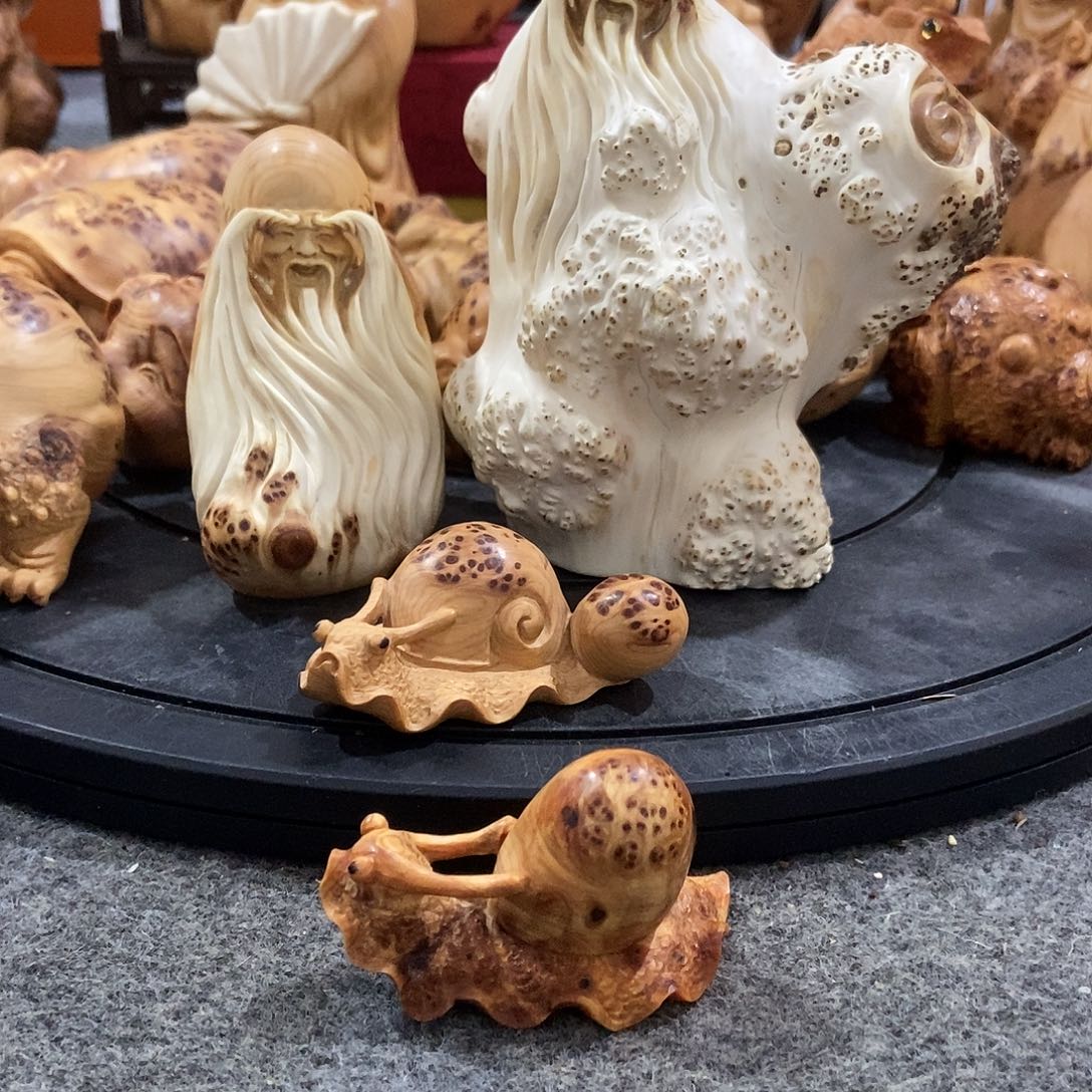 柏木（崖柏）阿*留疤蜗牛