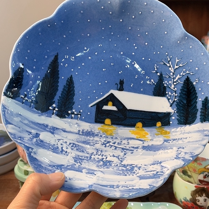 陶景德镇釉下手绘陶瓷 