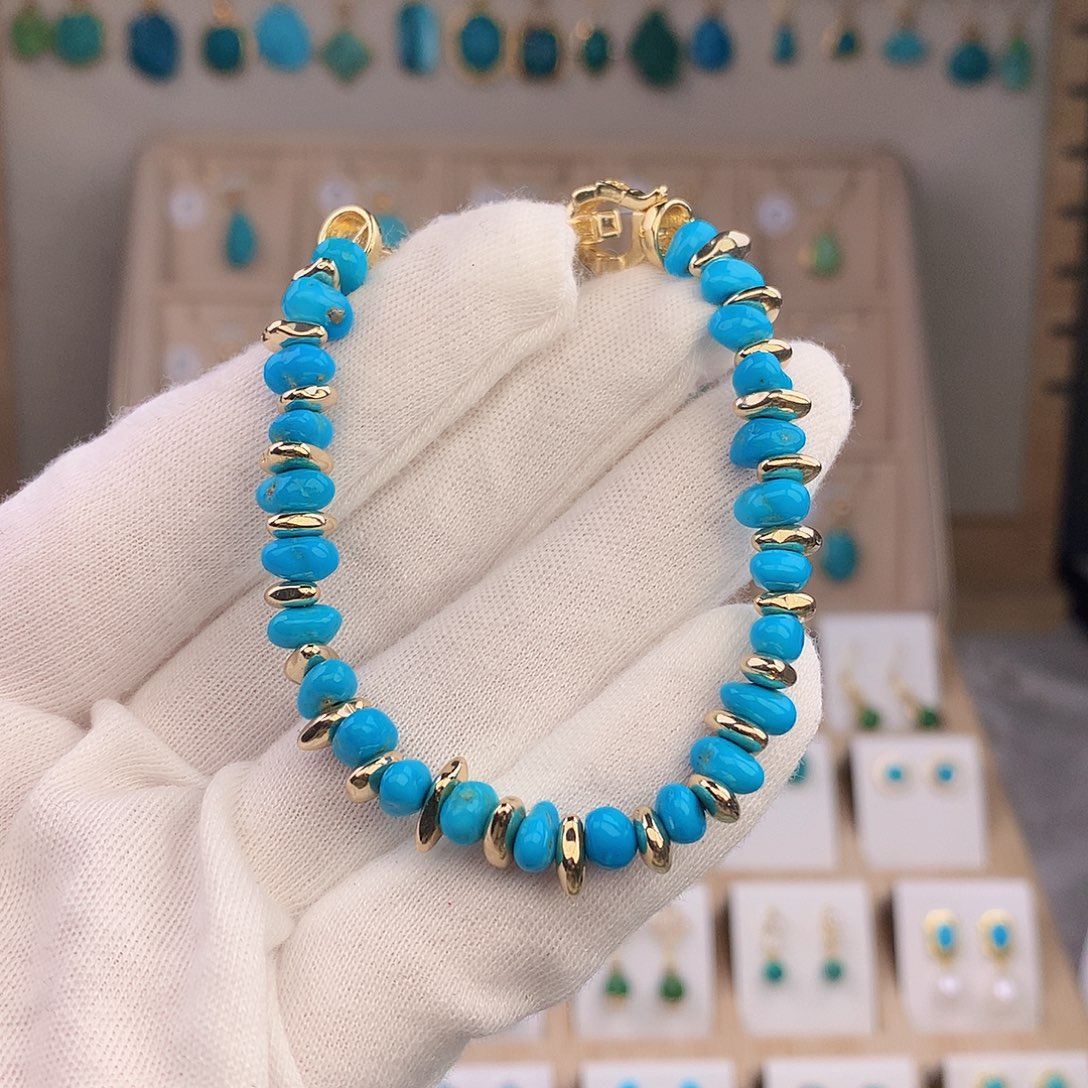 绿松石未镶嵌手链