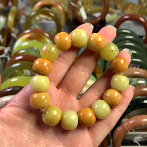 岫玉手镯未镶嵌5号