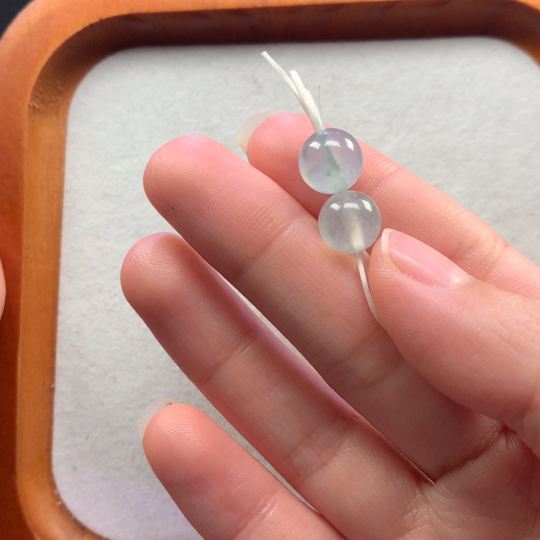 翡翠未镶嵌手链正冰