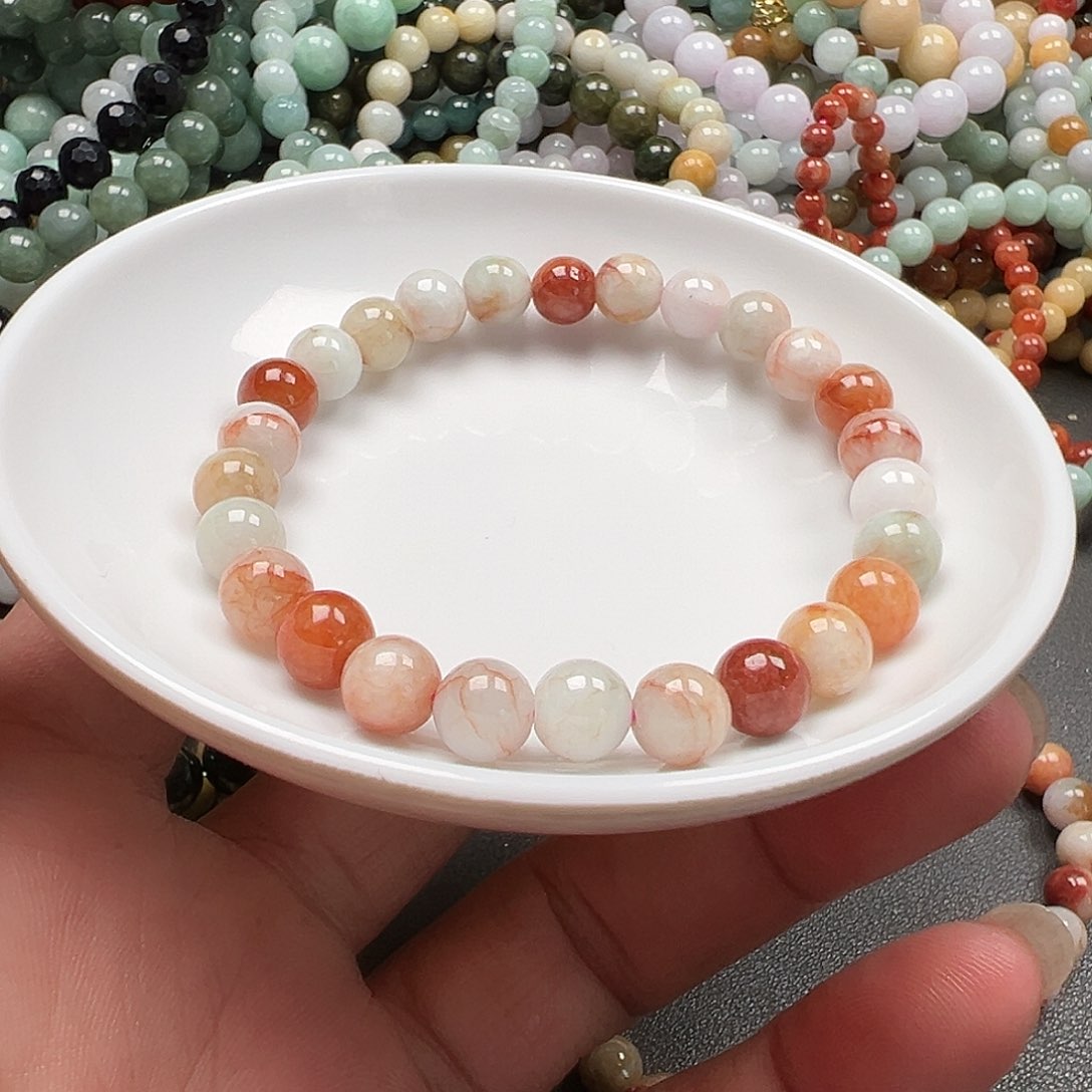 翡翠手链未镶嵌荔*枝货主老华