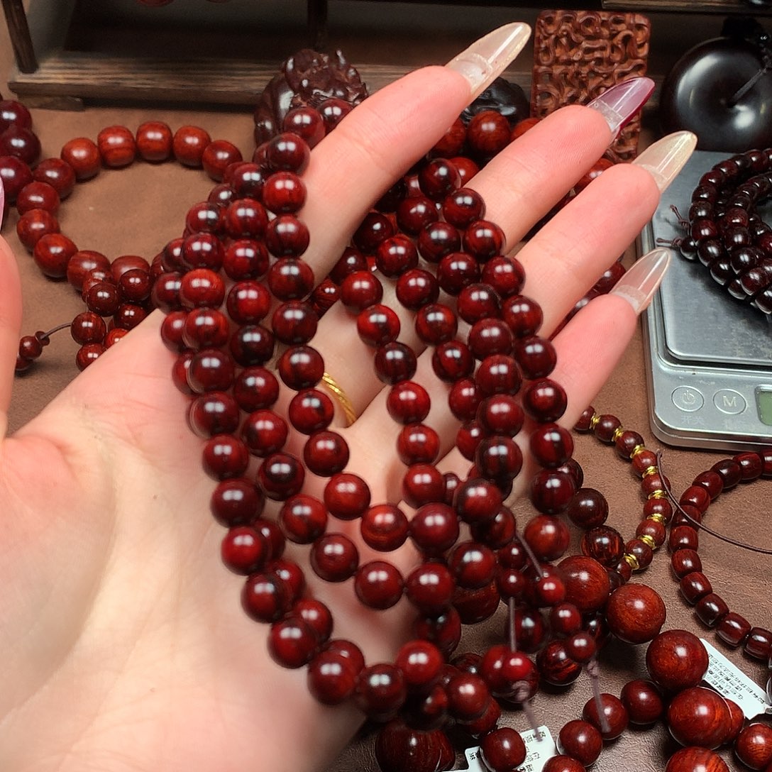 檀香紫檀（小叶紫檀）0.8火焰纹