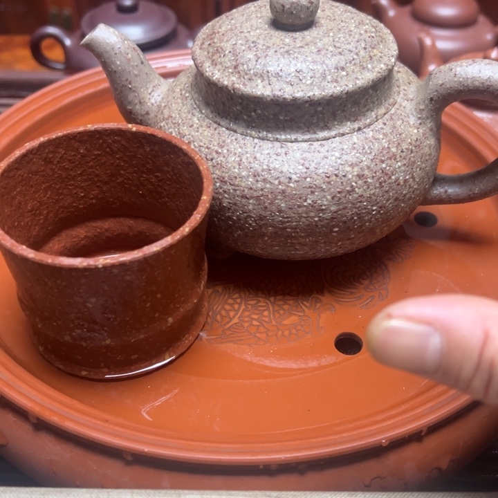 紫砂茶壶宜兴原矿龙背青