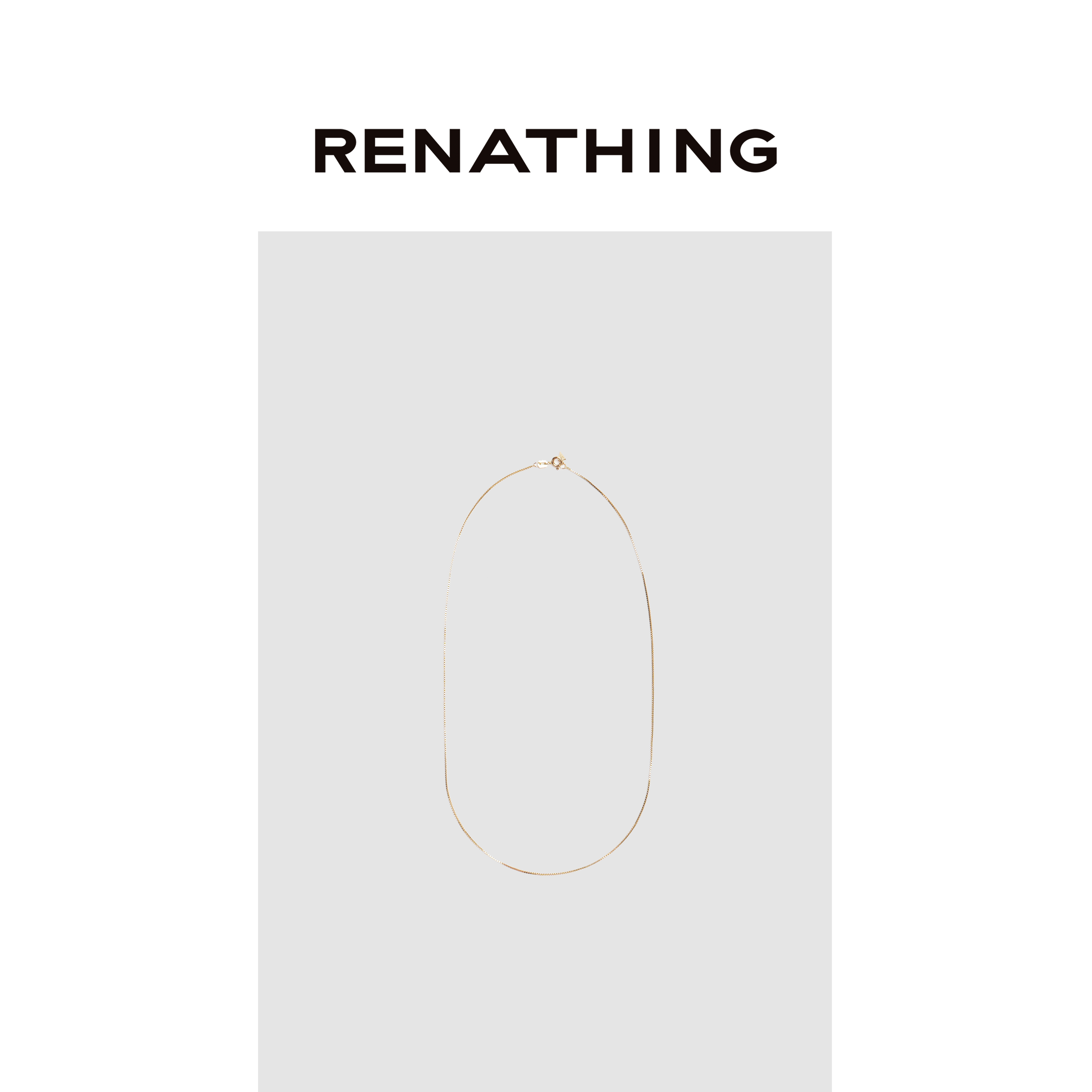 合金项链  【RENATHING】极简蛇骨细链