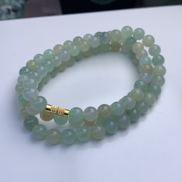 翡翠项链未镶嵌8mm！