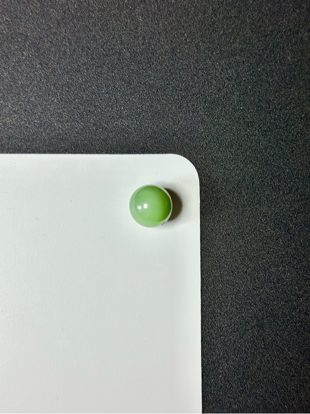 【俄料】和田玉碧玉夹层料粉绿圆珠 珠径约12mm