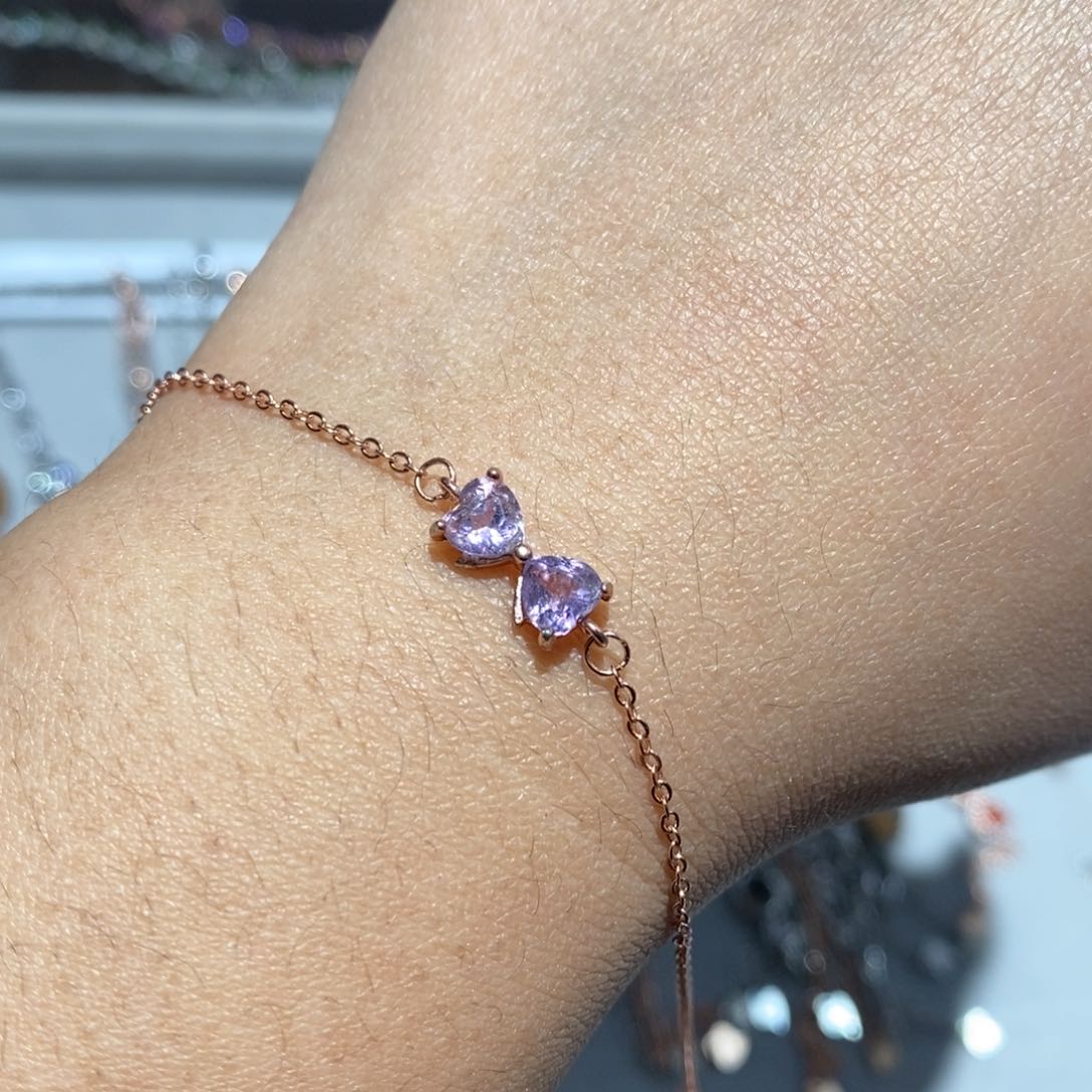 紫晶手链银S925镶嵌467889