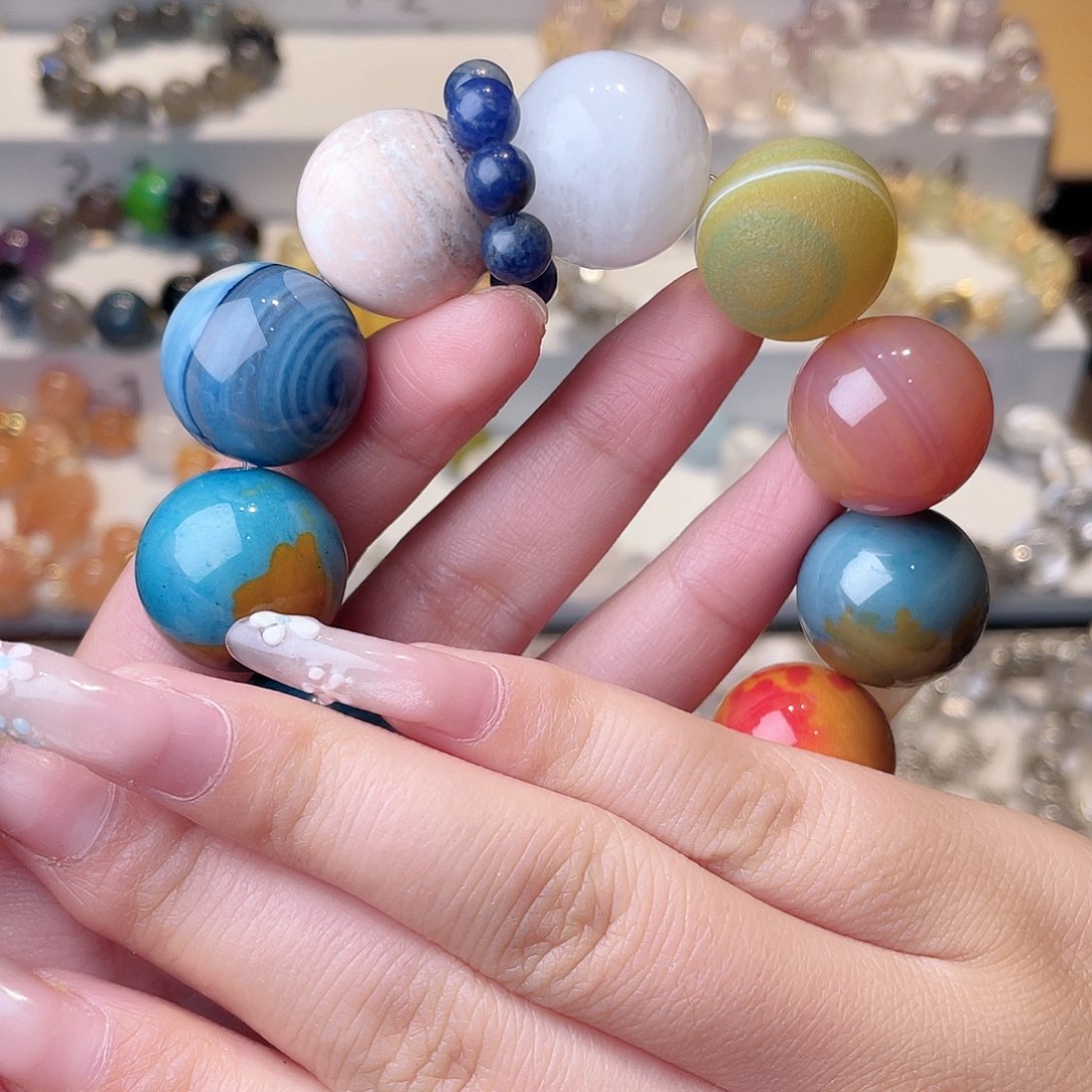 水晶手链合金哦**.尺寸