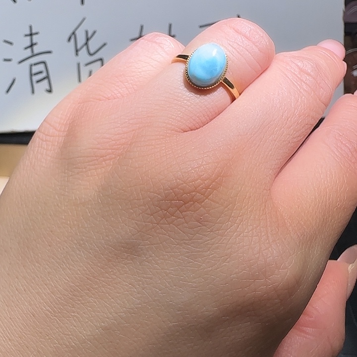 戒指水晶银S925镶嵌