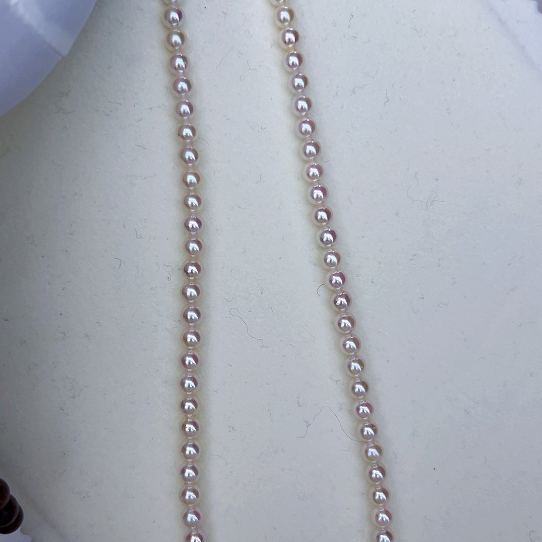 海水珍珠海水akoya设计款满珠链5-6mm未镶嵌