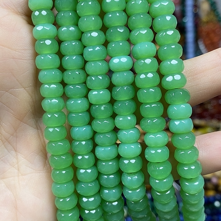 玛瑙/玉髓未镶嵌珠宝半成品玉髓切面卡8mm