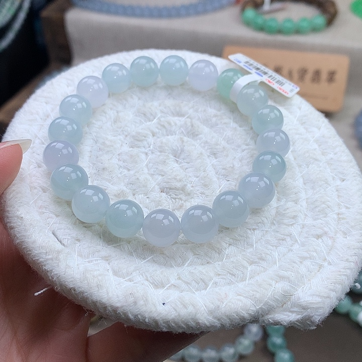 翡翠未镶嵌手链种老，王炸