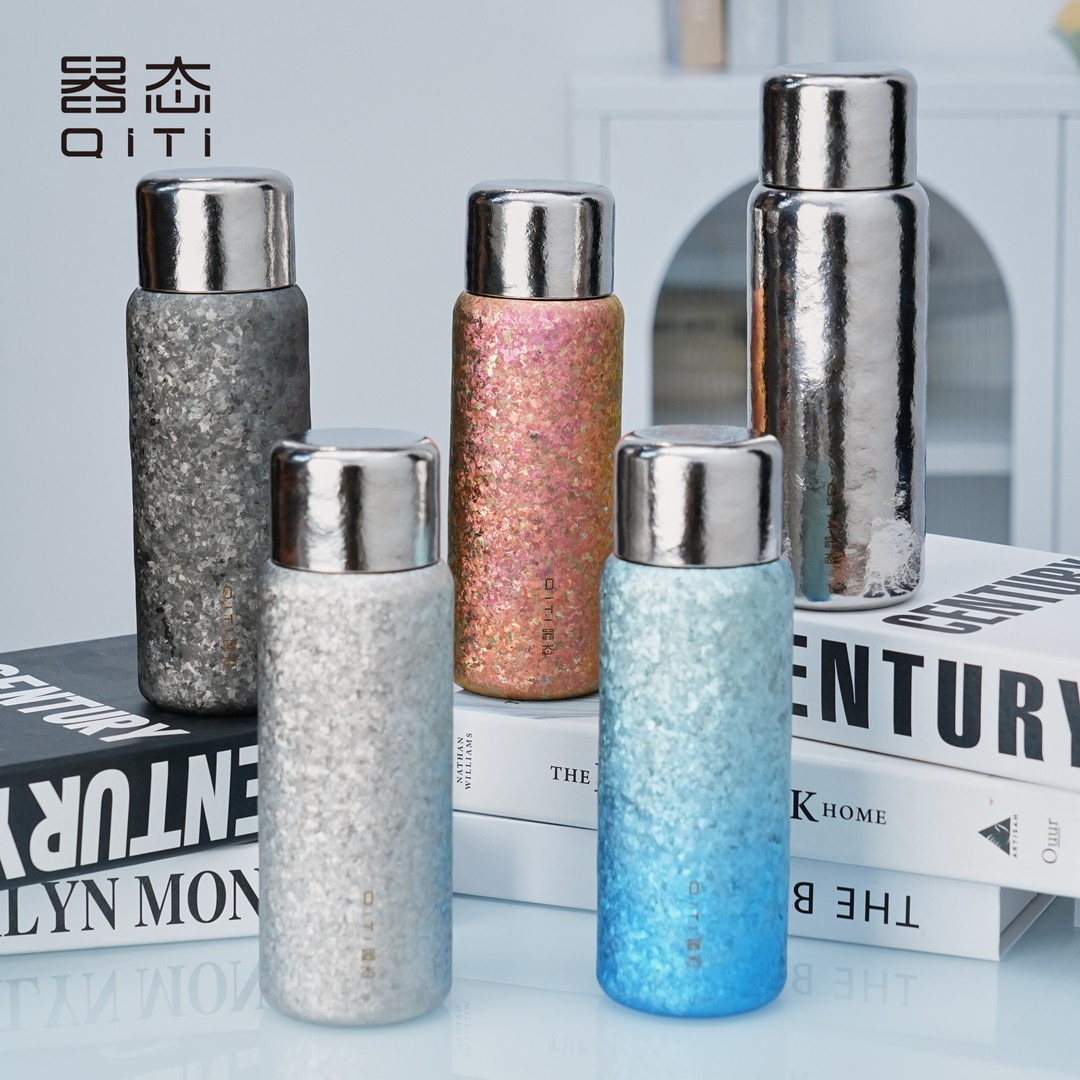 【器态】卓越纯钛保温杯420ml双层隔热