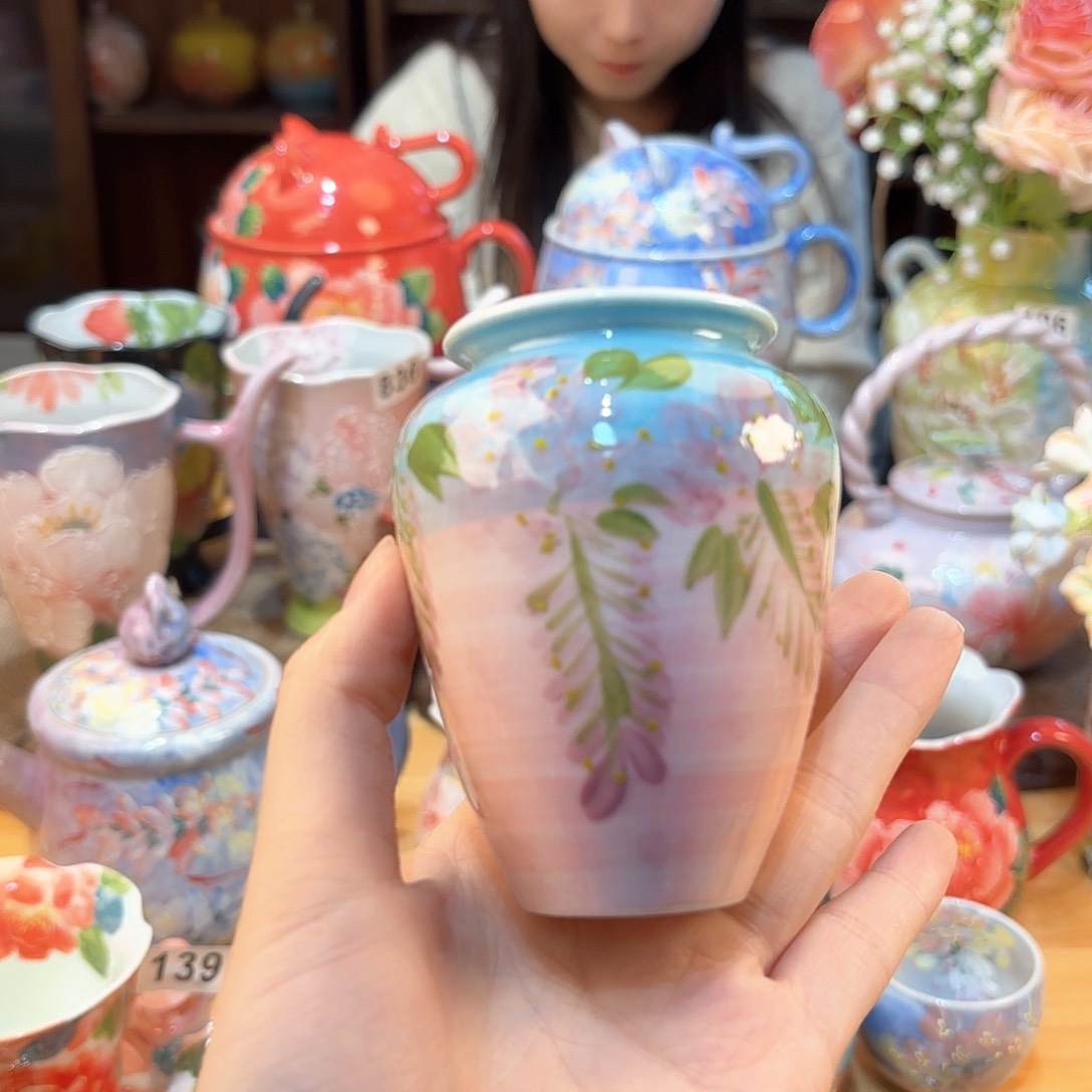 景德镇手绘高温釉下彩陶瓷茶具